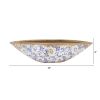 Tuscan Ceramic Blue Scroll Decorative Bowl