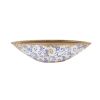 Tuscan Ceramic Blue Scroll Decorative Bowl