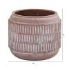 Boho Chic Ceramic Embossed Planter