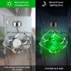 Spiral Spinner Solar Lights Wind Chime LED Color Changing Hanging Wind Lamp Waterproof Decorative Night Lamp For Lawn Yard Balcony Porch