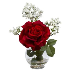Rose & Queen Ann's Lace