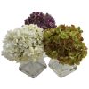 Hydrangea w/Vase (Set of 3)