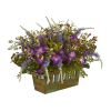 Morning Glory Arrangement in Decorative Planter