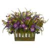 Morning Glory Arrangement in Decorative Planter