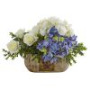 Rose and Hydrangea Artificial Arrangement