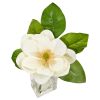 Large Magnolia Artificial Arrangement in Glass Vase