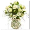 Rose Mixed Floral and Grass Arrangement in Floral Vase