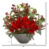 Phalaenopsis Orchid Variegated Holly Berry Arrangement