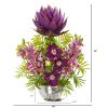 Cymbidium Orchid and Mixed Floral Arrangement in Vase