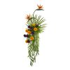Rose Bird of Paradise and Fan Palm Arrangement in Urn
