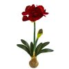 Amaryllis Flower with Weighted Base (Set of 2)