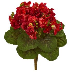 Violet Bush Artificial Flower (Set of 4)