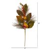 Pear Pine and Magnolia Leaf Flower (Set of 6)