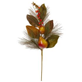 Pear Pine and Magnolia Leaf Flower (Set of 6)