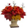 Peony and Sedum Arrangement