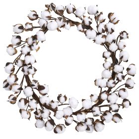 Cotton Ball Wreath
