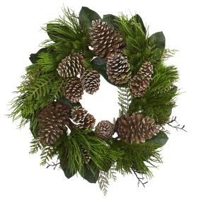 Pine Cone and Pine Wreath