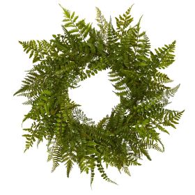 Mixed Fern Wreath