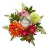 Mixed Floral & Dahlia Candelabrum