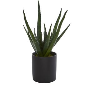 Aloe Artificial Plant with Planter