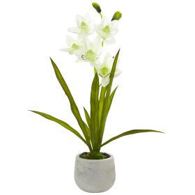 Cymbidium Orchid Artificial Arrangement