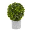 Boxwood Artificial Mini Topiary (Set of 3)