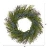 Cedar with Blue Berries Artificial Wreath