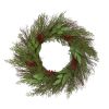 Cedar and Ruscus with Berries Artificial Wreath
