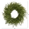 Mixed Grass Artificial Wreath
