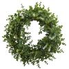 Eucalyptus Double Ring Wreath w/Twig Base