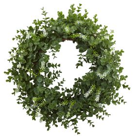 Eucalyptus Double Ring Wreath w/Twig Base