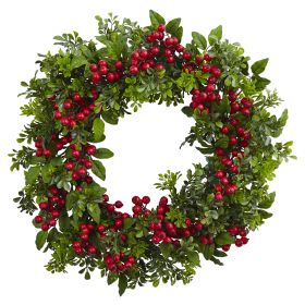 Berry Boxwood Wreath