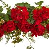 Geranium and Berry Swag