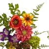 Garden Flower Teardrop
