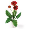 Gerber Daisy w/White Glazed Pot