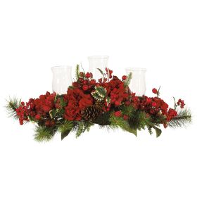 Holiday Hydrangea Candelabrum
