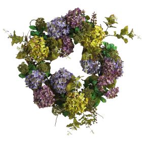 Mixed Hydrangea Wreath