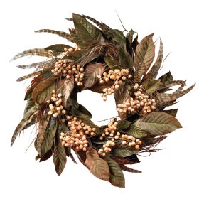 Feather & Berry Wreath