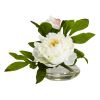 Peony w/Glass Vase (Set of 3)