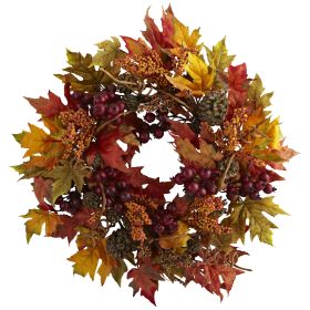 Maple and Berry Wreath