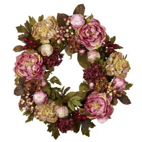 PEONY HYDRANGEA WREATH