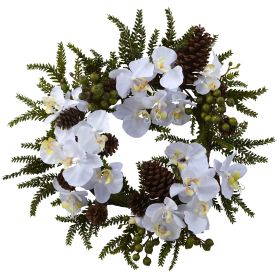 Phalaenopsis & Pine Wreath