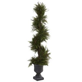 Mini Pine Spiral w/Urn w/563 Lvs