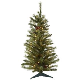 Christmas Tree w/Pine Cones 133 Tips & 100 Lights