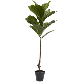 Fiddle Leaf Tree UV Resistant w/14 Lvs(Indoor/Outdoor)