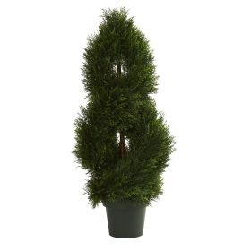 Double Pond Cypress Spiral Topiary UV Re(Indoor/Outdoor)