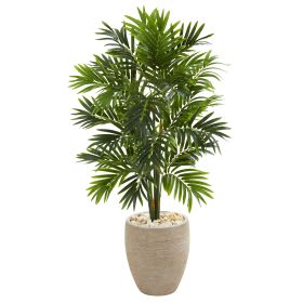 Areca Artificial Palm Tree in Sand Colo Red Planter