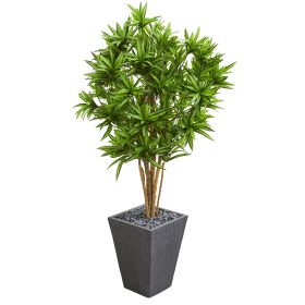 Dracaena Artificial Tree in Slate Finished Planter