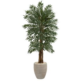 Parlor Artificial Palm Tree in Decorative Planter