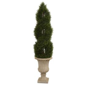 Pond Cypress Tree in Urn UV Resistant (Indoor/Outdoor)